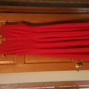 Red Dress with golf zipper back.